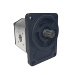 Pompe hydraulique Gr2 4 trous arbre conique cannelé 9 dents.