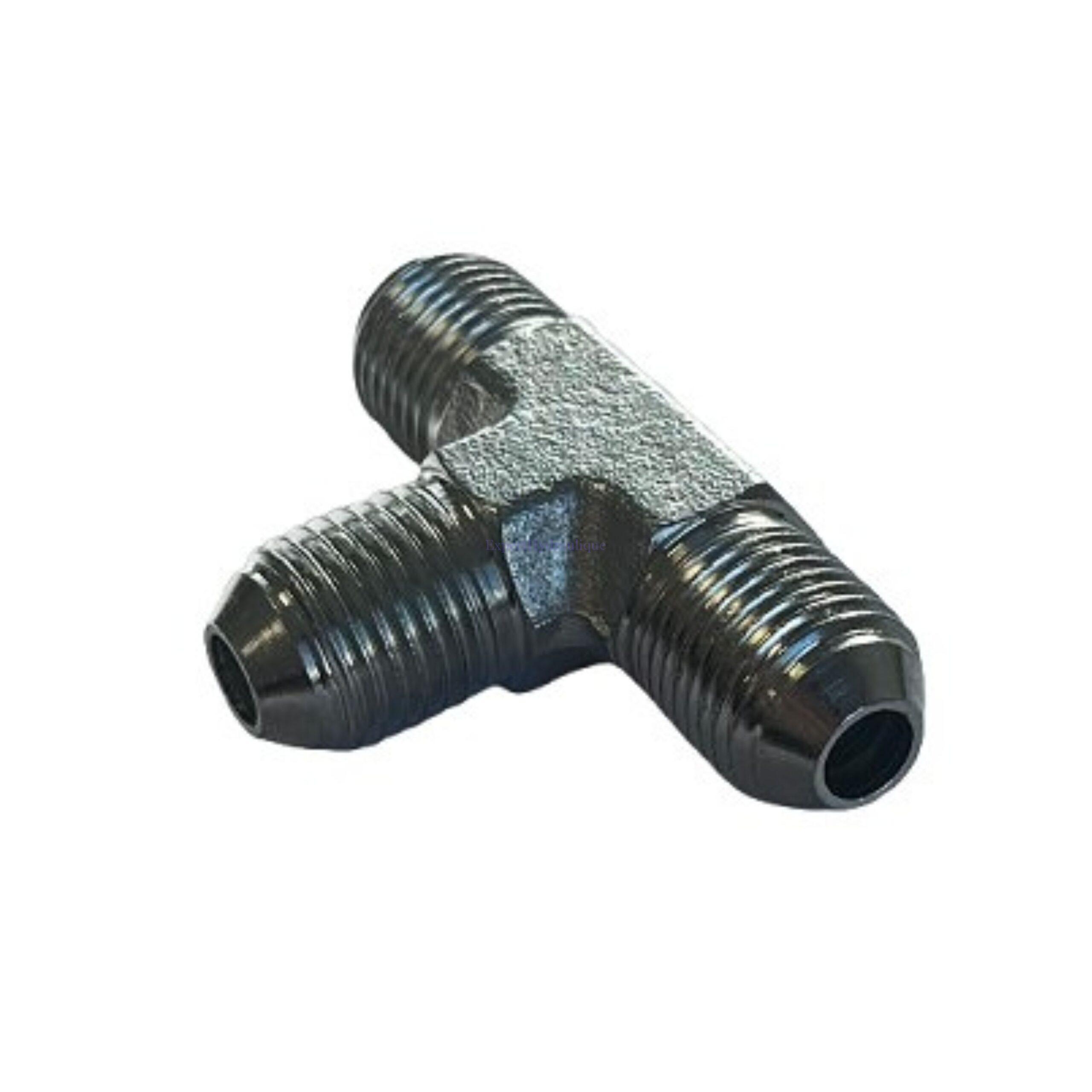 Raccord té égal Mâle – Mâle – Mâle JIC (UNF) Raccord té égal Mâle – Mâle – Mâle JIC (UNF) – Image 1