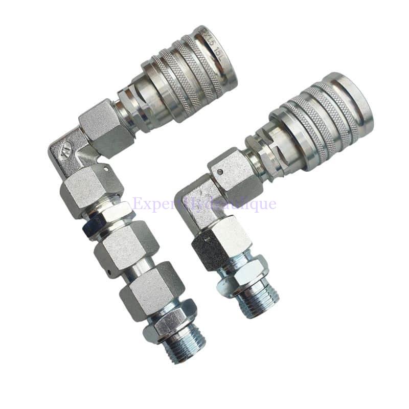 Kit raccords push pull 1_2 pour un double effet distributeur 80L Kit raccords push pull 1_2 pour un double effet distributeur 80L