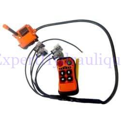 Radio commande 4 boutons avec faisceau 4 prises hirschman