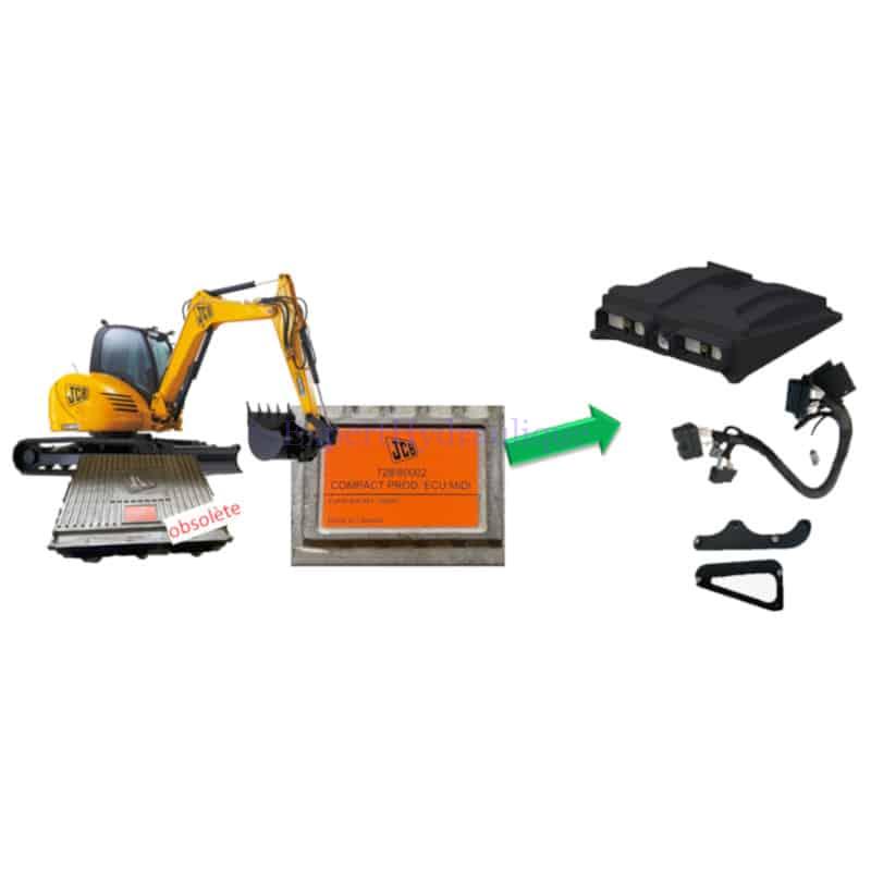 Kit de remplacement calculateur ECU pour Pelle JCB 8080 Kit de remplacement calculateur ECU pour Pelle JCB 8080