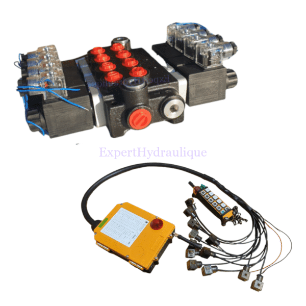Kit distributeur électrique 4DE 50L_min + kit de commande précâblé Kit distributeur électrique 4DE 50L_min + kit de commande précâblé