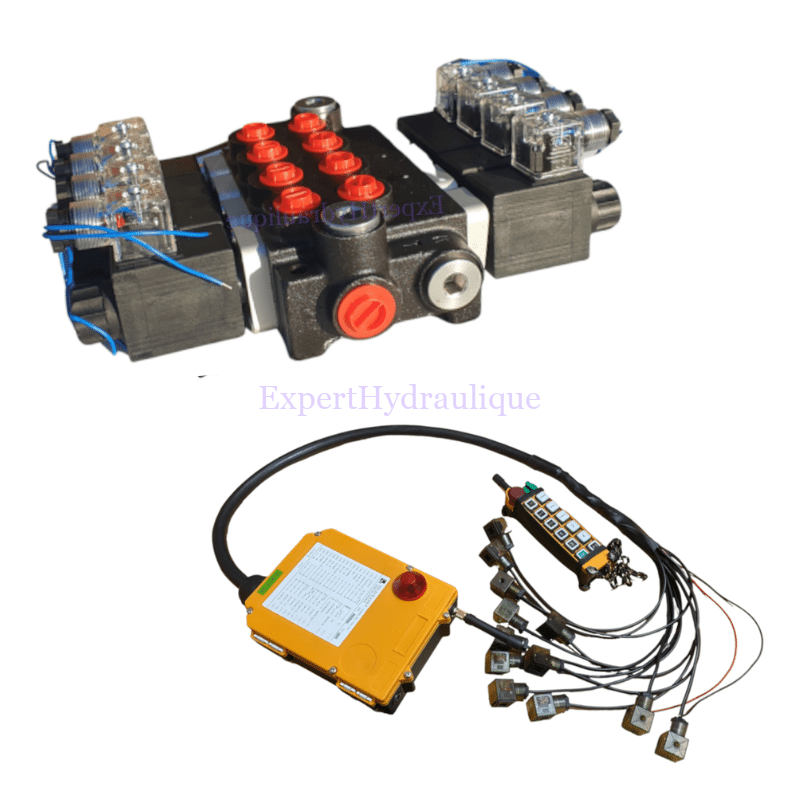 Kit distributeur électrique 4DE 50L_min + kit de commande précâblé Kit distributeur électrique 4DE 50L_min + kit de commande précâblé