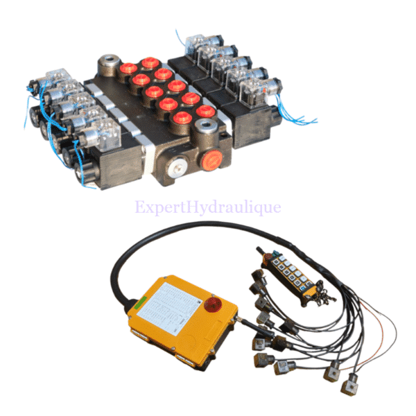 Kit distributeur électrique 5DE 50L_min + kit de commande précâblé Kit distributeur électrique 5DE 50L_min + kit de commande précâblé