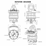 Rotator hydraulique 10T statique 5T dynamique – Image 5
