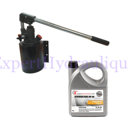Kit Pompe manuelle et Huile hydraulique HV46