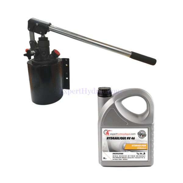 Kit Pompe manuelle et Huile hydraulique HV46