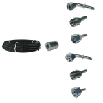 Kit sertissage départ 75m Tuyaux, 144 Embouts, 150 Jupes