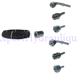 Kit sertissage départ 75m Tuyaux, 144 Embouts, 150 Jupes