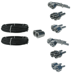 Kit sertissage intermédiaire 200m Tuyaux, 256 Embouts, 200 Jupes