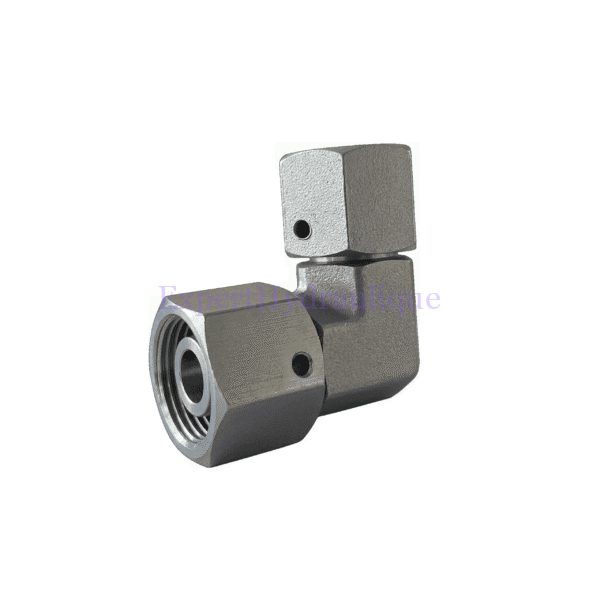 Raccord coudé femelle 12L (M18x150) – femelle 12S (M20x150) Raccord coudé femelle 08L (M14x150) - femelle 12L (M18x150) – Image 1