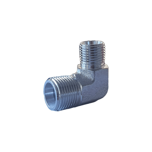 Raccord coudé mâle 10L (M16x150) - mâle 12S (M20x150) (2) Raccord coudé mâle 06L (M12x150) - mâle 10L (M16x150) – Image 1