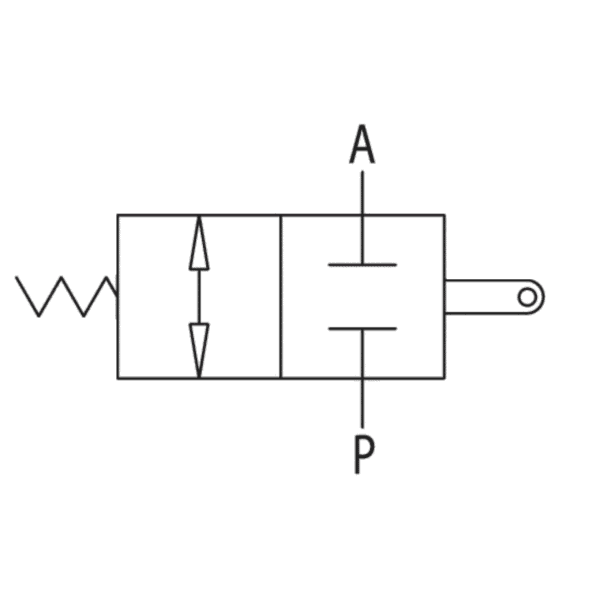 Fin de course hydraulique 3/8" BSP Normalement Fermée – Image 3