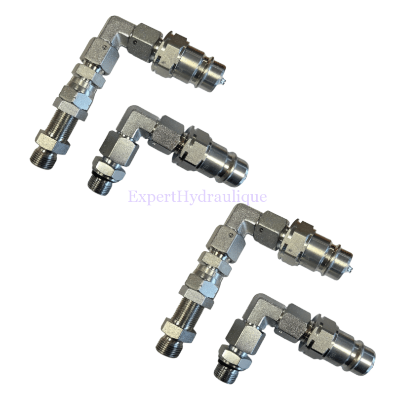 Kit raccords push pull 1-2 pour 2 fonctions DE distributeur 40L Mâle Kit raccords push pull 1-2 pour 2 fonctions DE distributeur 40L Mâle