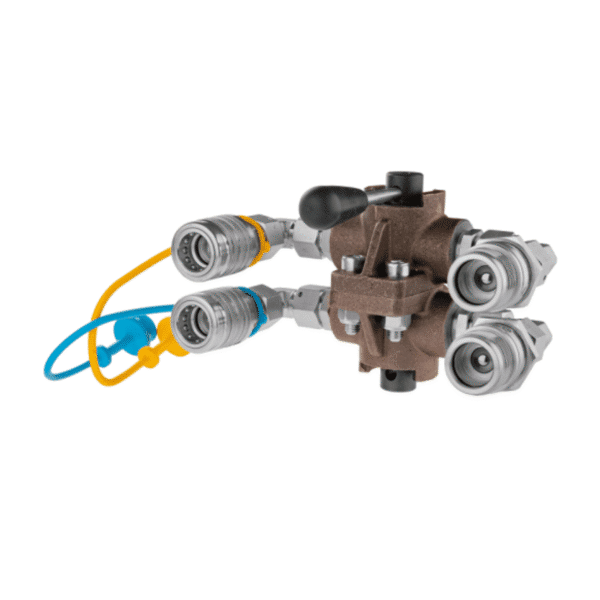 Vanne 6 voies hydraulique avec raccords pushpull – Image 2