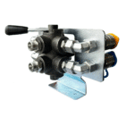 Vanne 6 voies hydraulique avec raccords pushpull + châssis