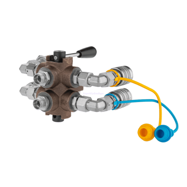 Vanne 6 voies hydraulique avec raccords pushpull Vanne 6 voies hydraulique avec raccords pushpull – Image 1