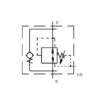 Valve réduction de pression 5-50 bar 3/8 BSP 210 bar max