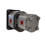 Pompe hydraulique double Casappa 34 + 16 cc cône 1/5 – Image 2