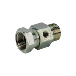 Raccord mâle - femelle avec orifice pression 1/8"BSP