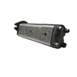 Pompe hydraulique triple 14 + 14 + 12 cc SAE A 9 dents à brides – Image 2