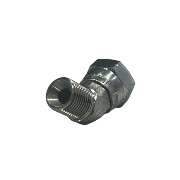 Raccord coudé 45 égal BSP mâle - femelle tournant – Image 1