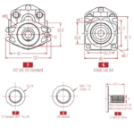 Schéma de la pompe hydraulique KP1005CLFRS