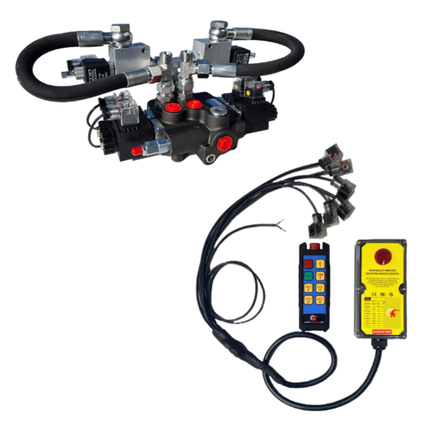 Kit distributeur électrique 2 DE + 1 flottante + kit de commande précâblé